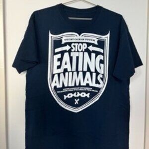 Navy blue Vegan t-shirt